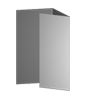 Trauerkarte DIN lang 6-seiter Wickelfalz 4/4 farbig + Sonderfarbe Silber